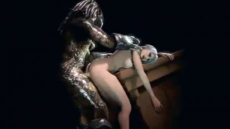 Инопланетные охотники поймали земных красавиц и устроили межвидовую оргию с кремпаем в киску!