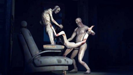 Зомби-апокалипсис превращается в групповушку — МЖМ с живой красавицей!